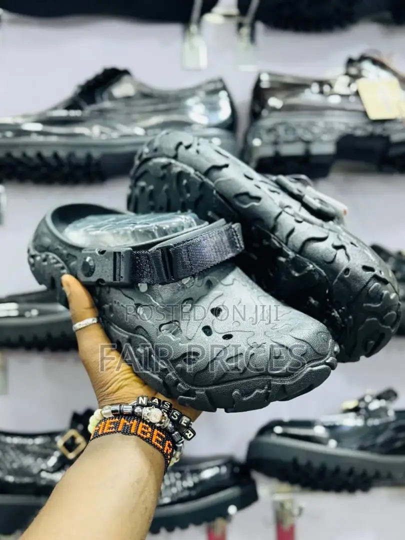 Original Crocs Black Green Grey Available