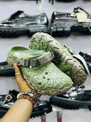 Original Crocs Black Green Grey Available