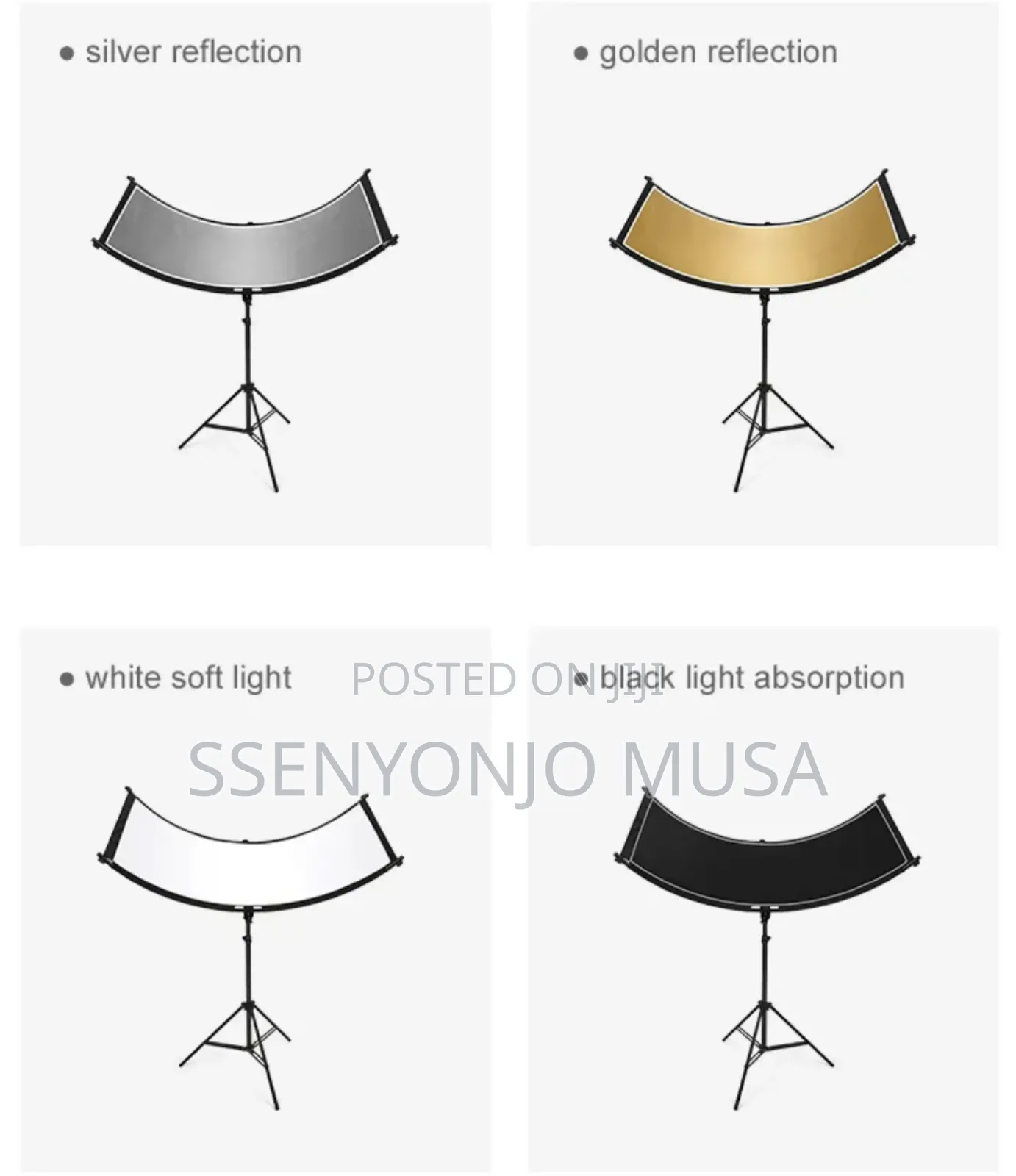 4-in-1 Curved Reflector Panels - Photography