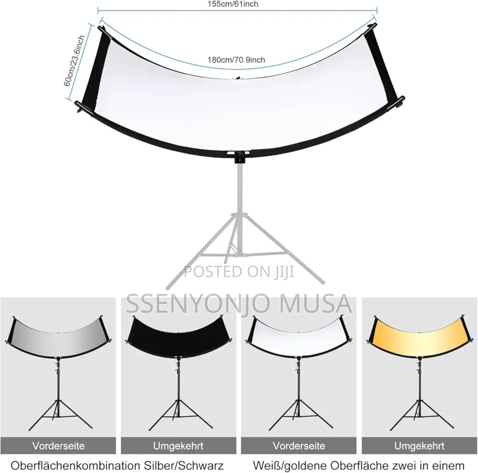 4-in-1 Curved Reflector Panels - Photography
