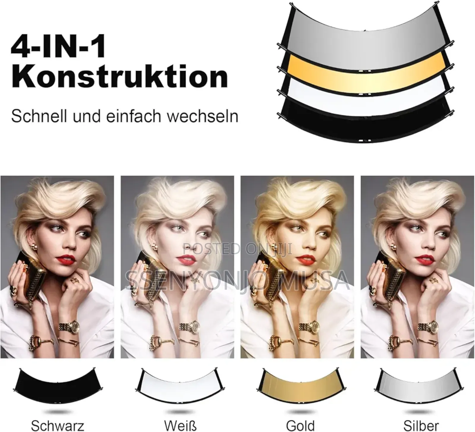 4-in-1 Curved Reflector Panels - Photography