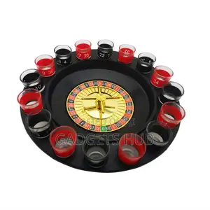 Drinking Roulette Game Set With 16 Glass Cups