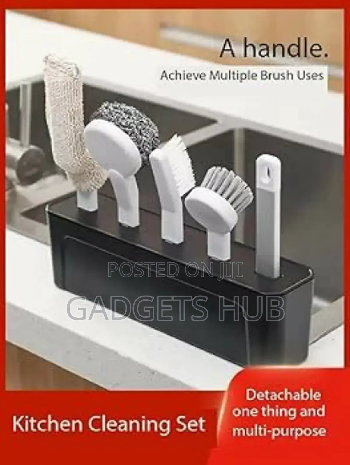 Multifunctional Kitchen
Cleaning Brush Set Bottle Dish Brush