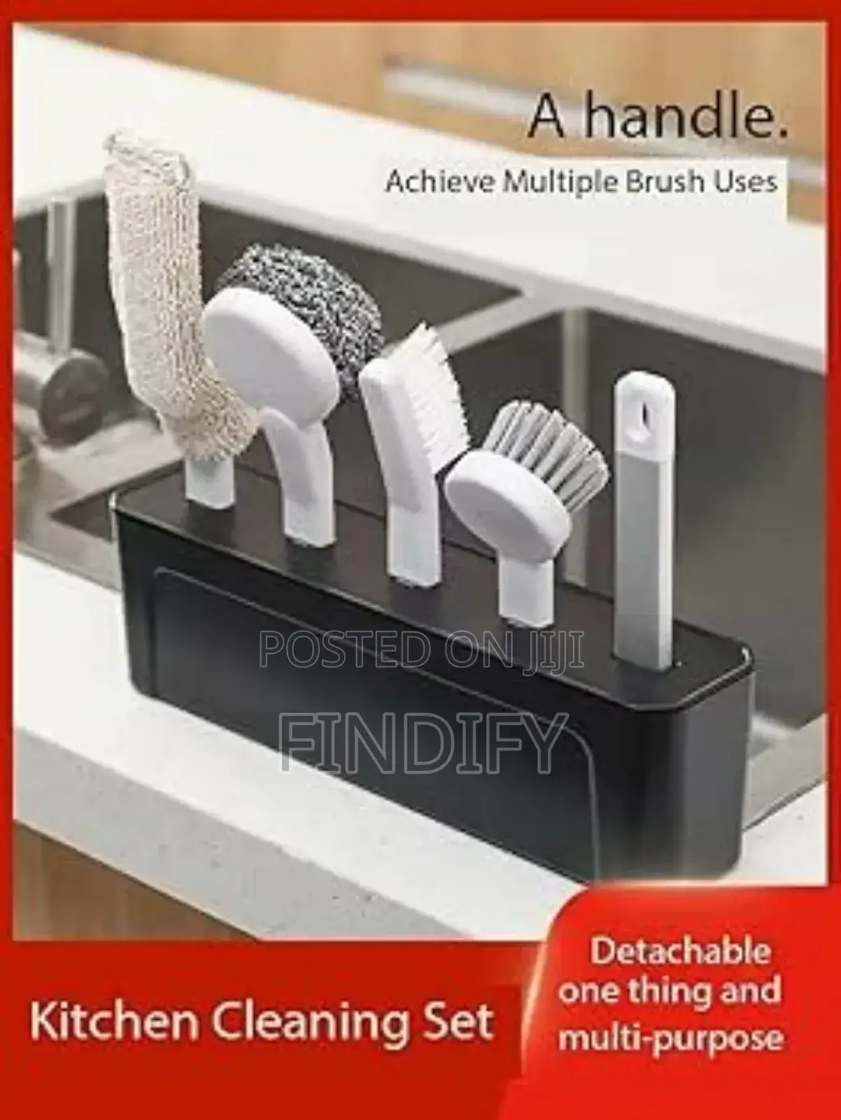 Multifunctional Kitchen
Cleaning Brush Set Bottle Dish Brush