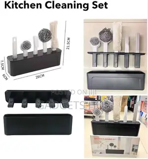 Multifunctional Kitchen
Cleaning Brush Set Bottle Dish Brush