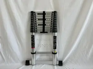 Telescopic Ladder,12 Steps Aluminum Extension Ladder