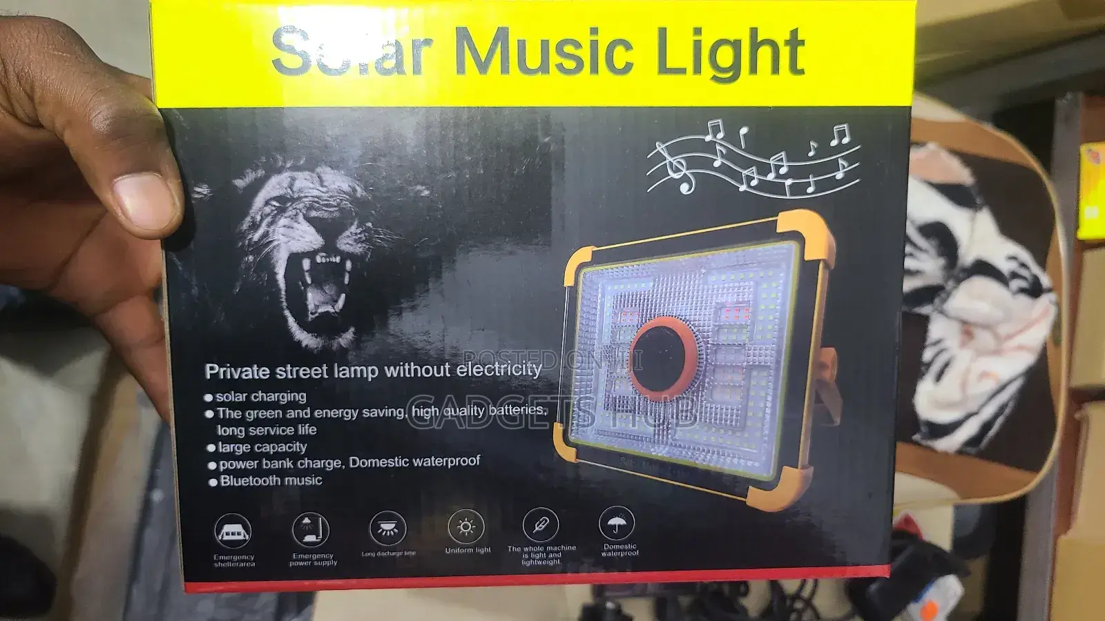 Solar Music Light RGB Led