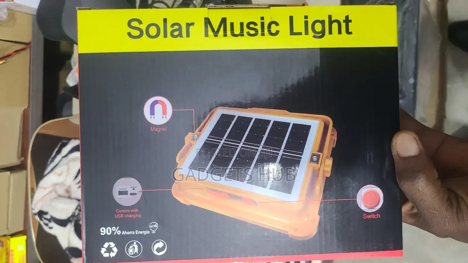 Solar Music Light RGB Led