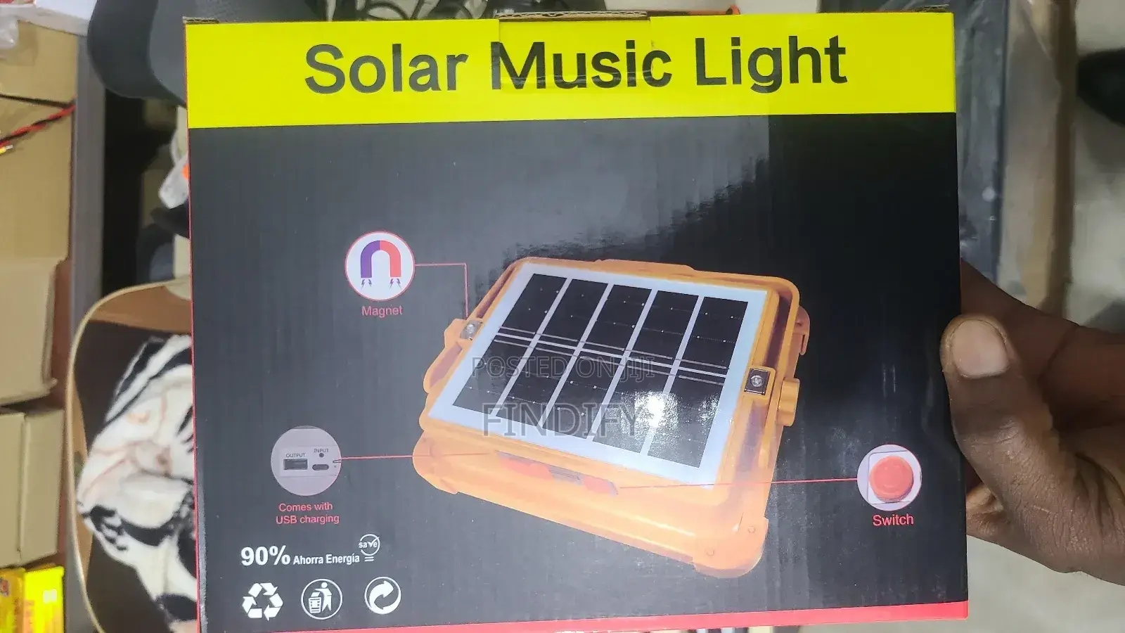 Solar Music Light RGB Led