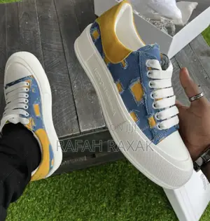 Original Yellow Jean Alexander McQueen Low Casual Sneakers