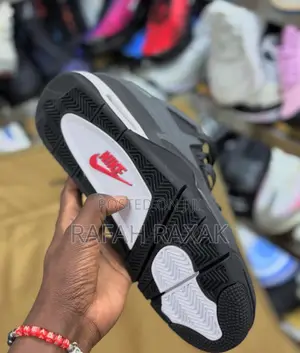 Original Gray Air Jordan 4 X Nigel Sylvester 4rm Sneakers