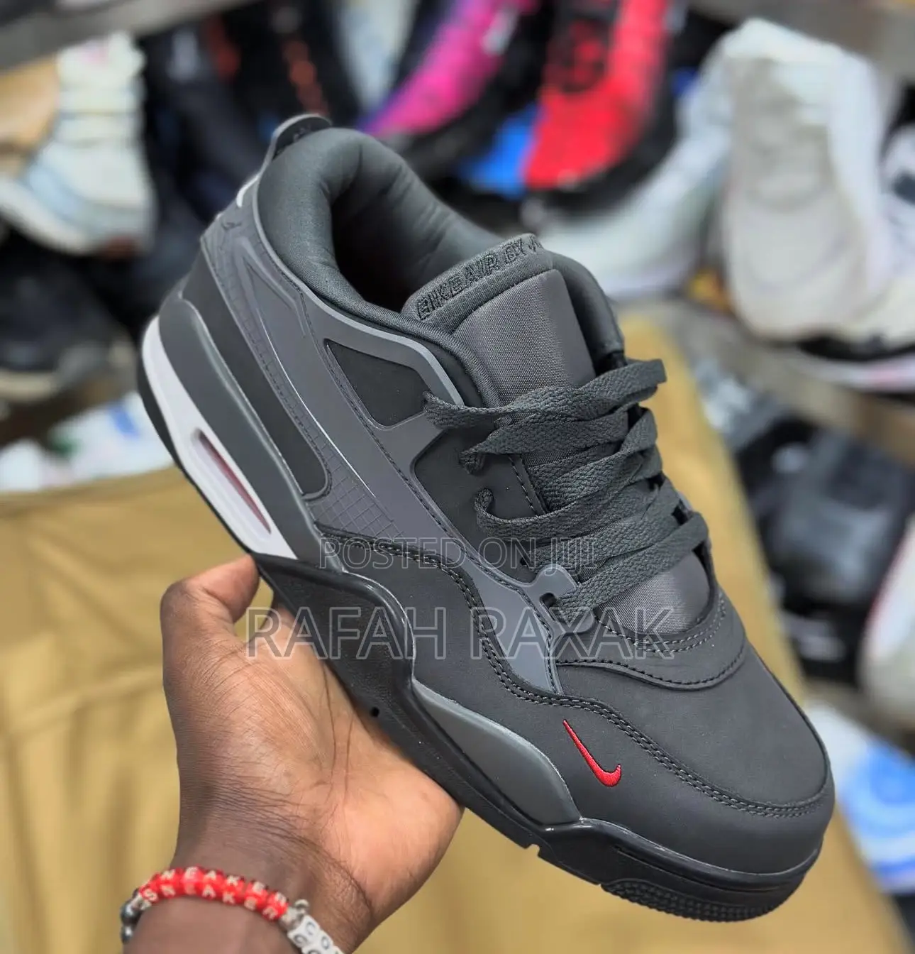 Original Gray Air Jordan 4 X Nigel Sylvester 4rm Sneakers
