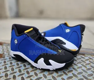 Original Blue/White Air Jordan 14 Retro Basketball Sneakers