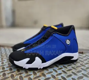 Original Blue/White Air Jordan 14 Retro Basketball Sneakers