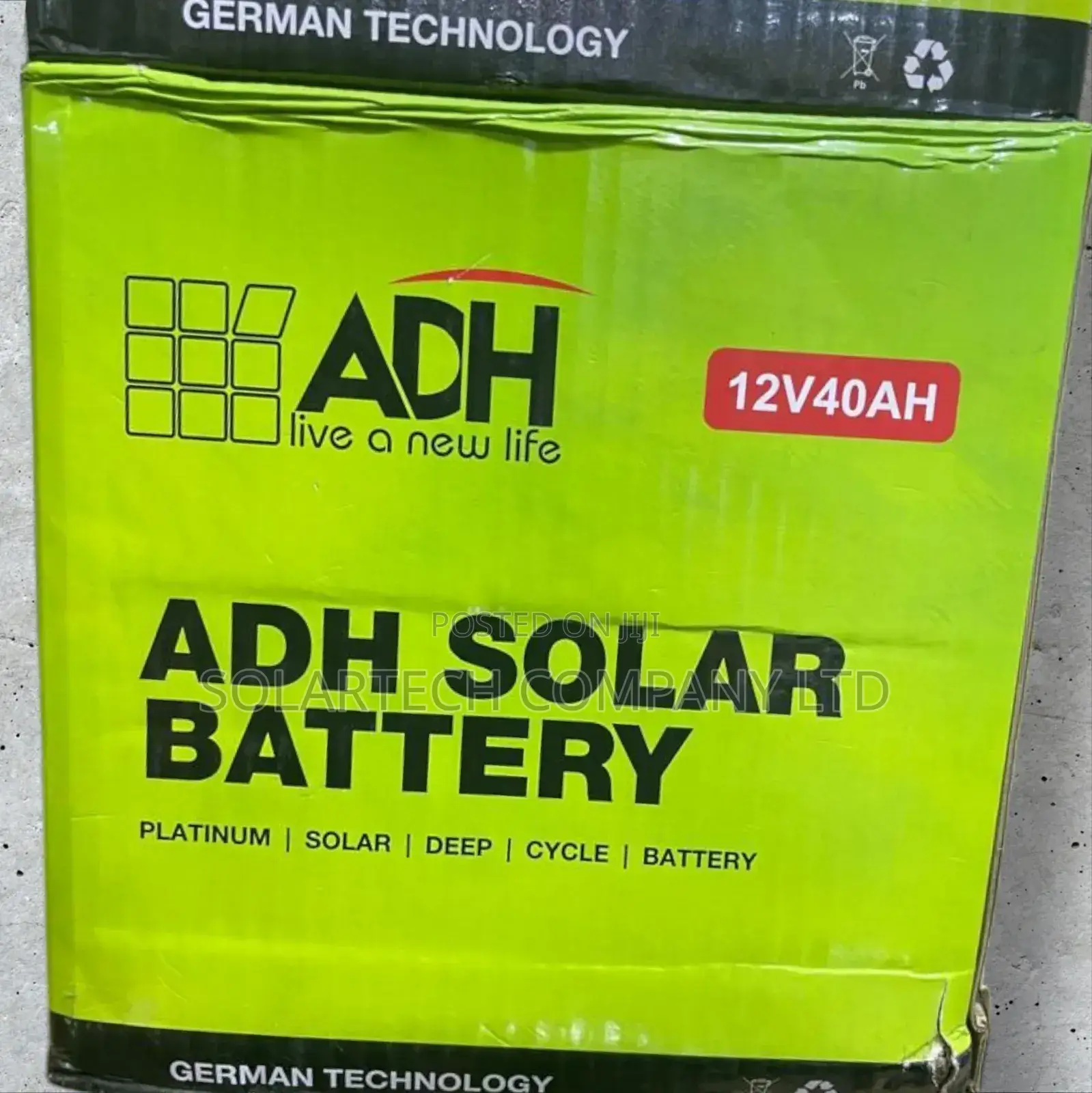 40 Ah Original Adh Solar Powder Battery Hwek