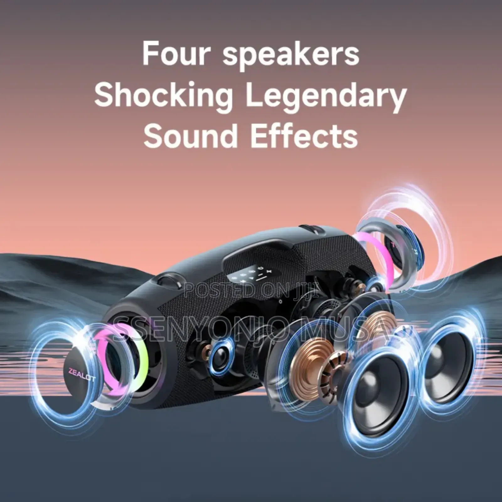 Zealot S78 Portable Speaker - 100w Powerful Sound,Super Bass