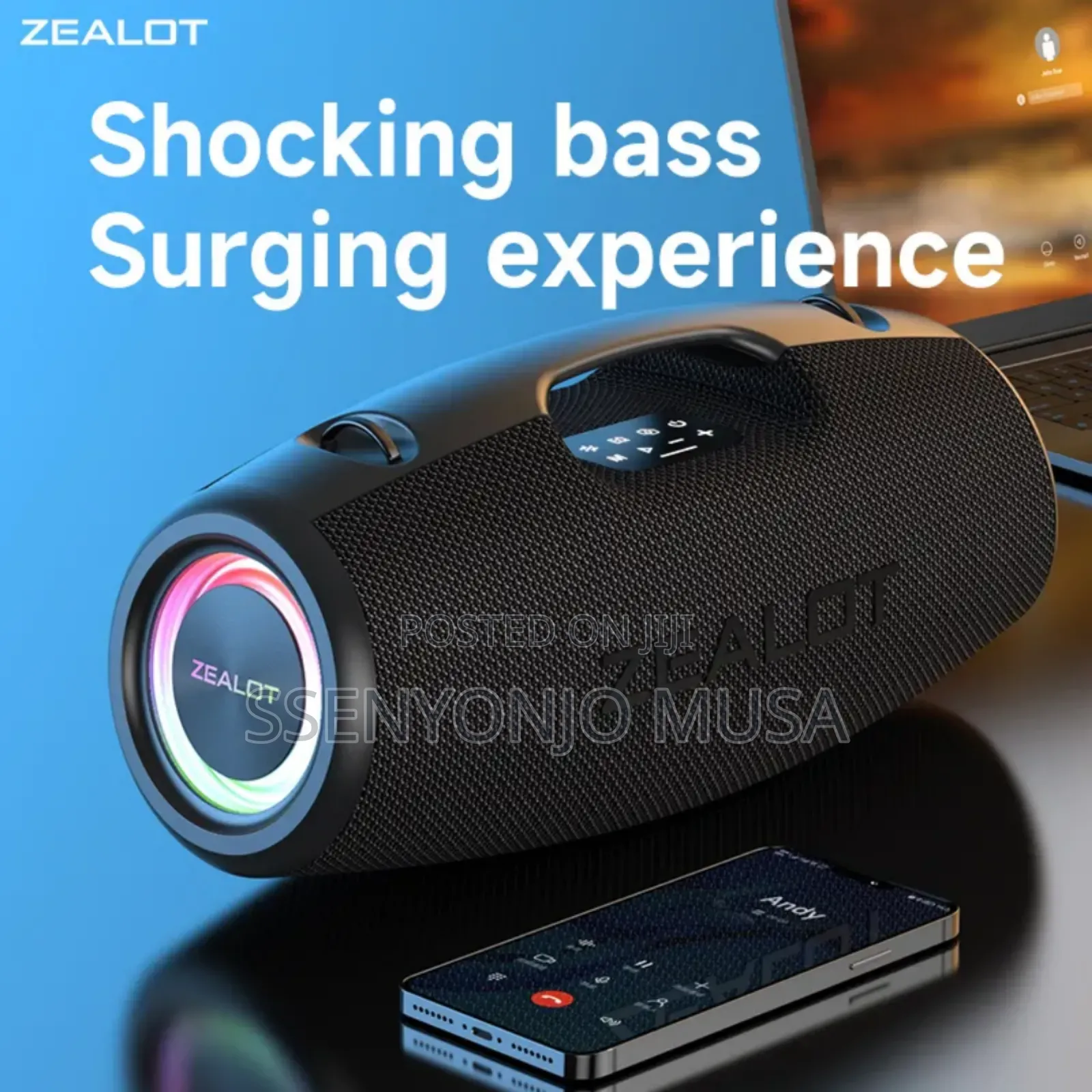 Zealot S78 Portable Speaker - 100w Powerful Sound,Super Bass