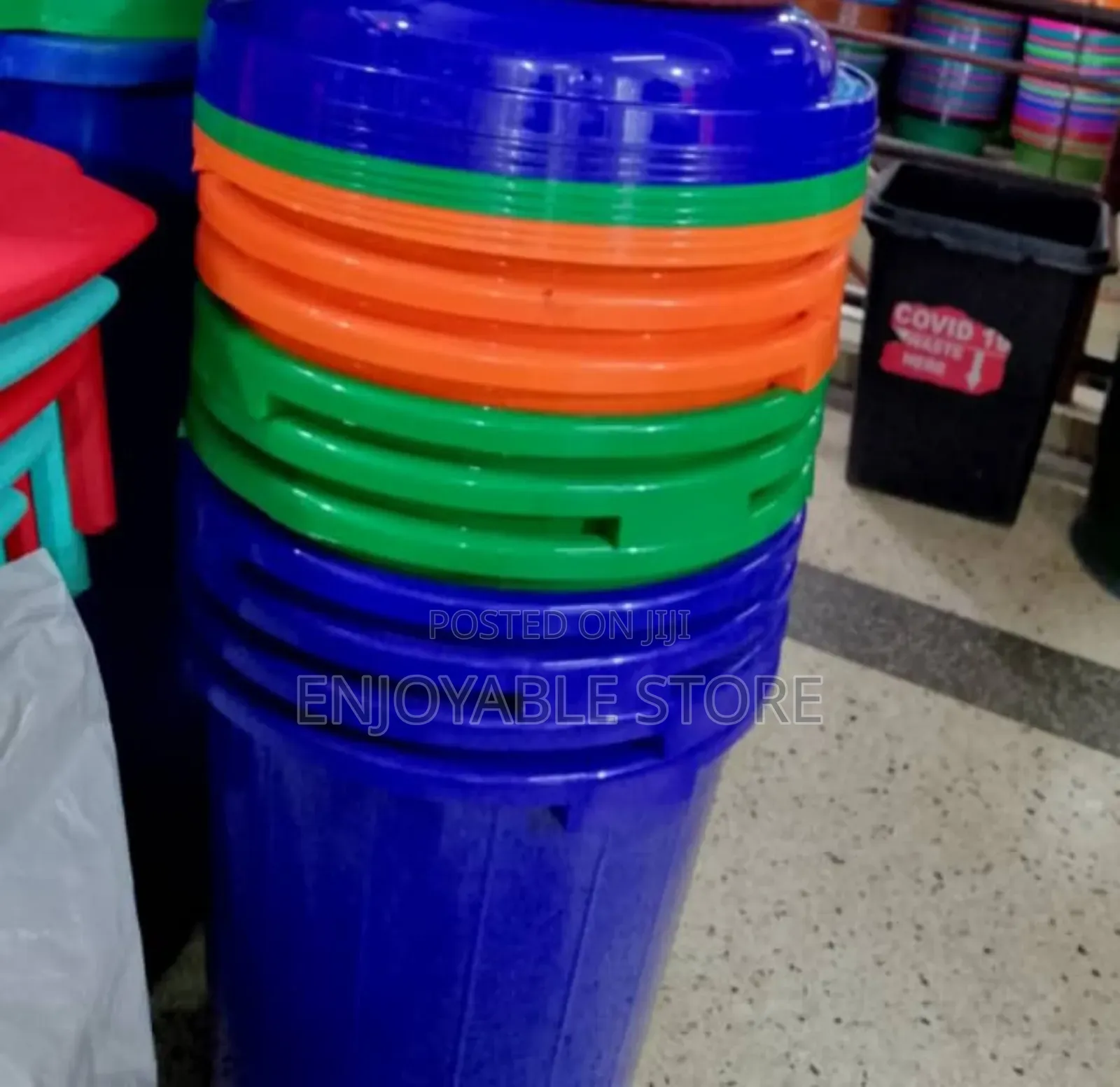 Plastic Buckets All Colors