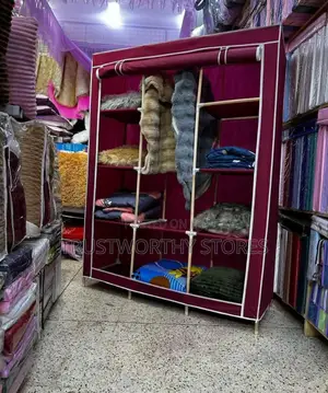 3 Columns Wooden Wardrobe