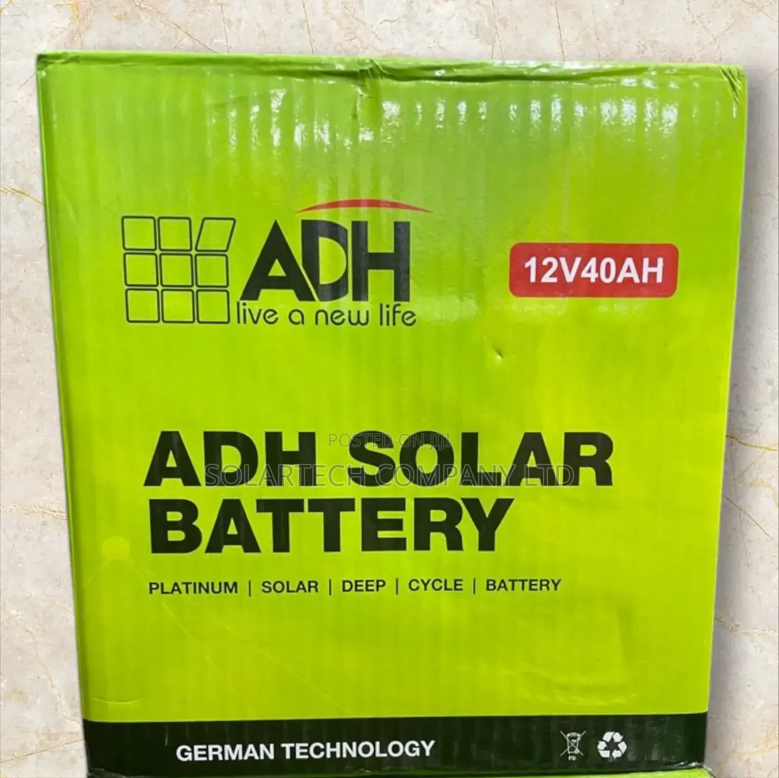 40 Ah Original Adh Solar Powder Battery Hukm