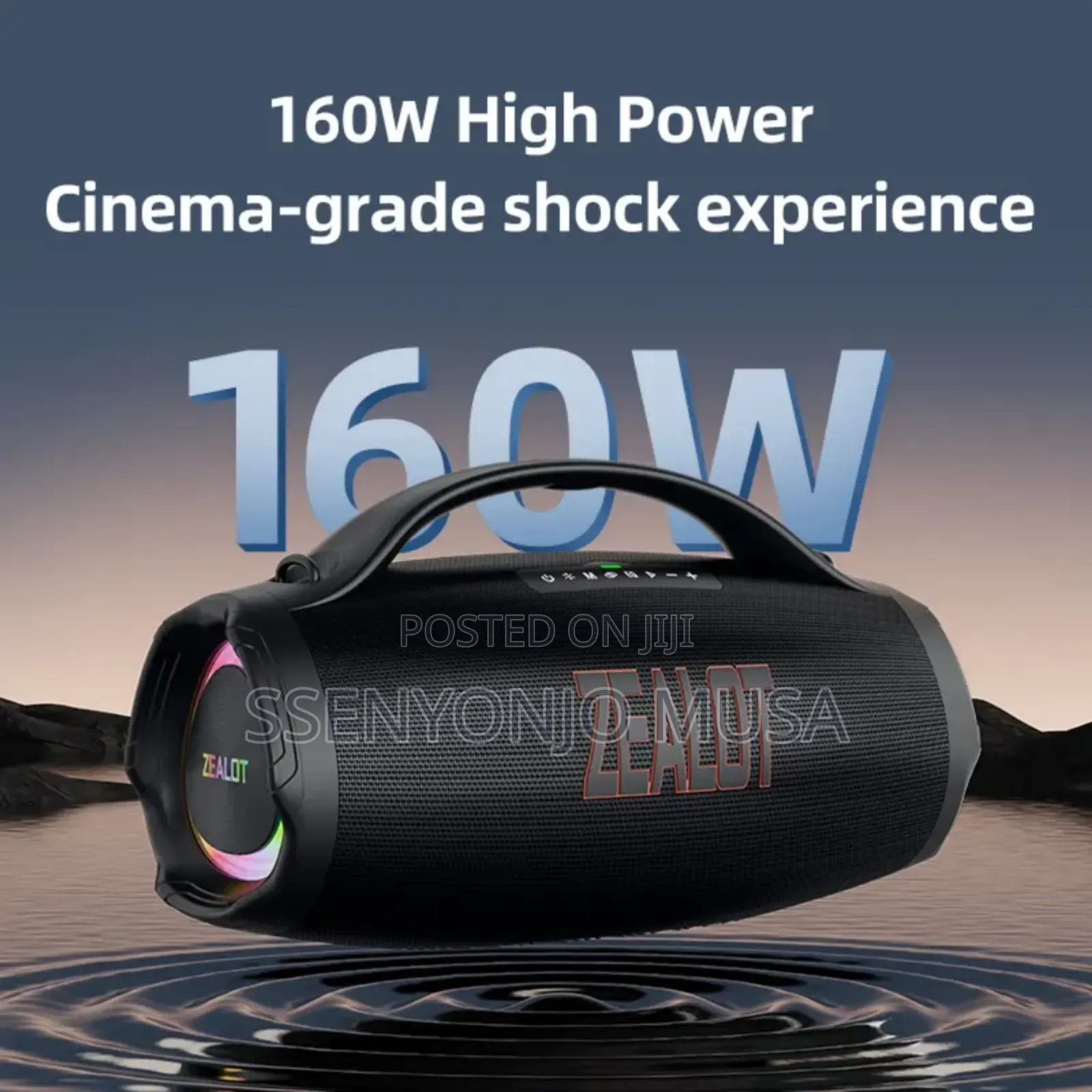 Zealot 160w Portable Bluetooth Speaker -Extra Loud Deep Bass