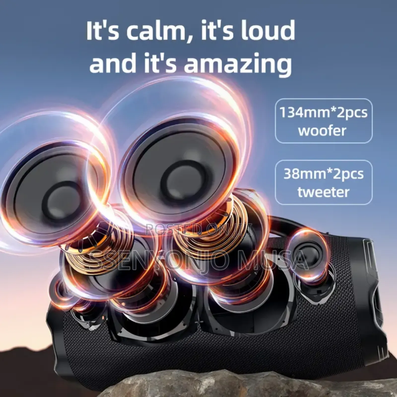 Zealot 160w Portable Bluetooth Speaker -Extra Loud Deep Bass
