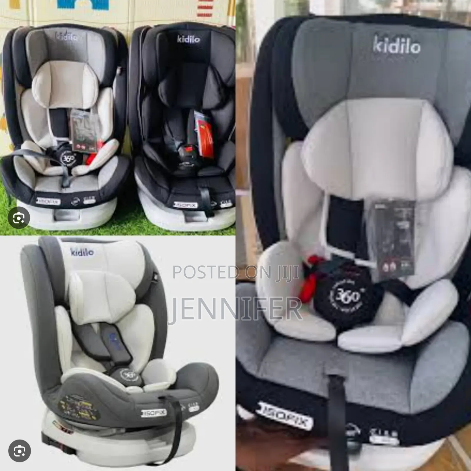 0 to 12 Yrs 360 Rotation Isofix Kidilo Children's Car Seats