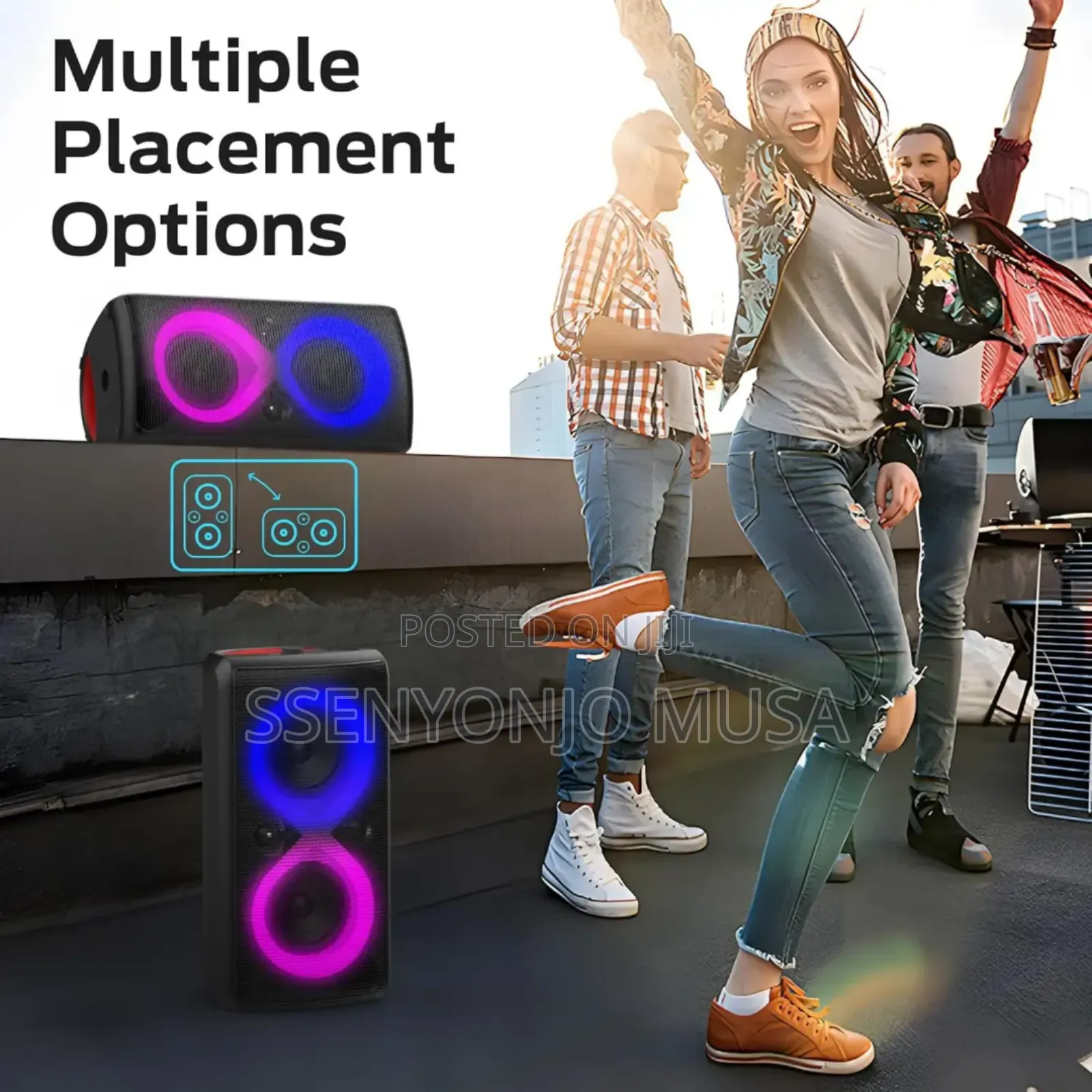 Monster Cycle Party Speaker - 80w Powerful Sound Colorful