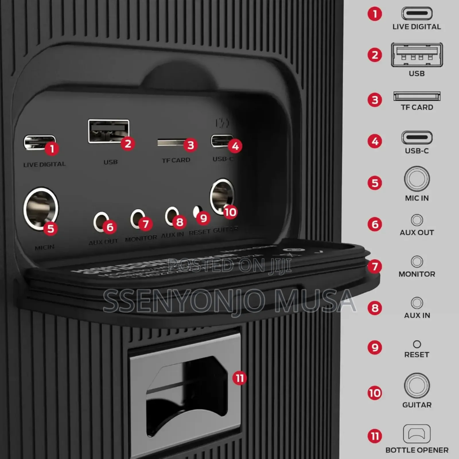 Monster Cycle Party Speaker - 80w Powerful Sound Colorful