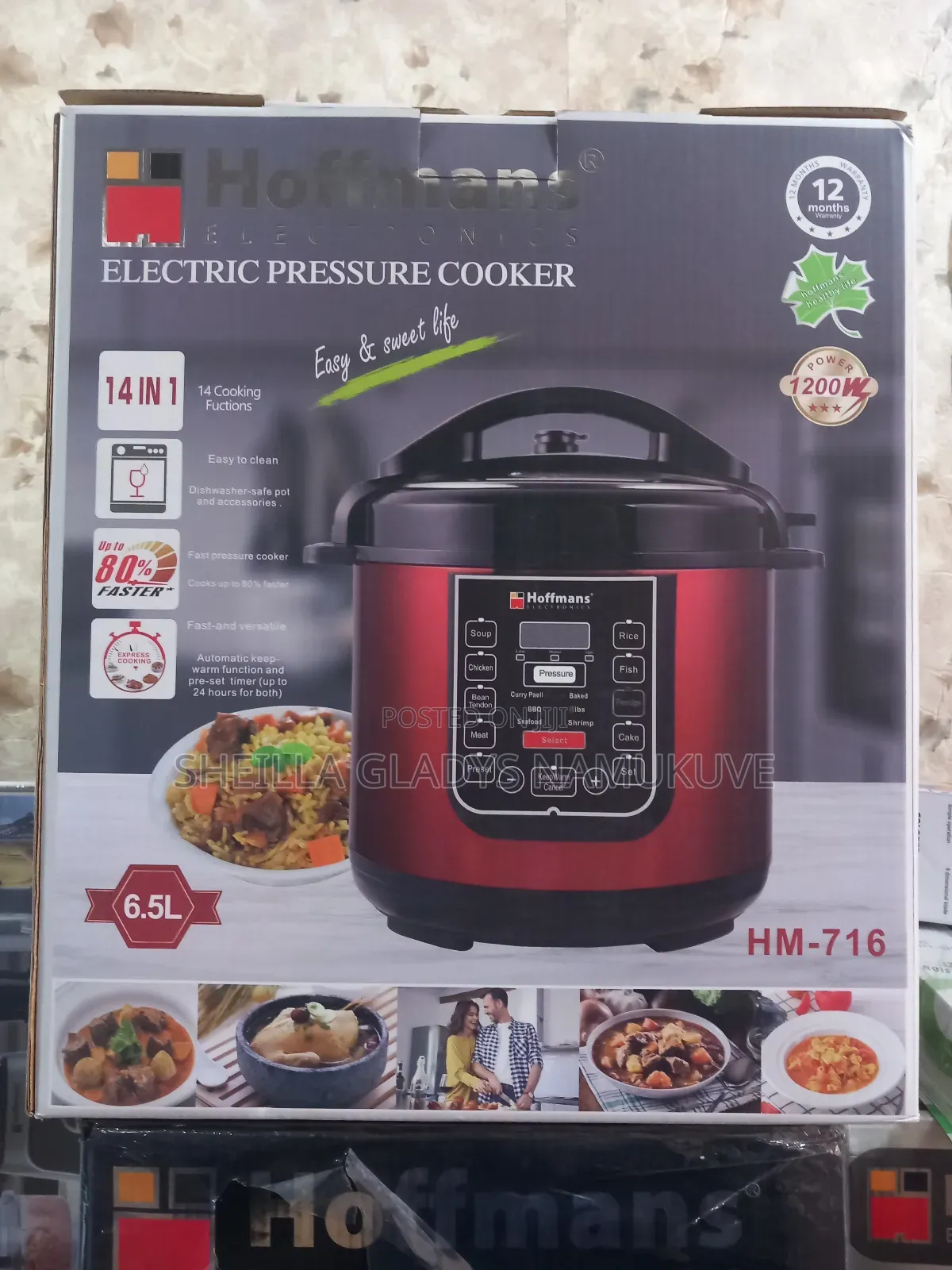 Hoffmans Electric Pressure Cooker