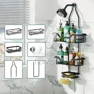 Vertical Fit Bathroom Rack Organizer