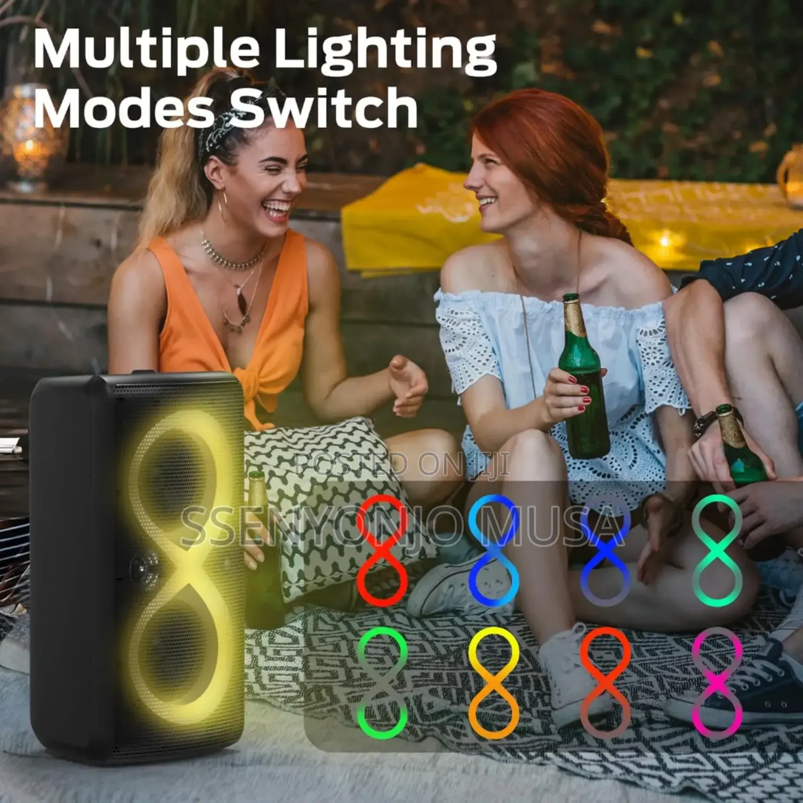 Monster Cycle Party Speaker - 80w Powerful Sound Colorful