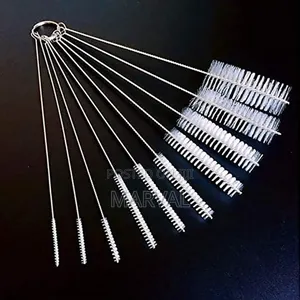 10pcs Nylon Cleaning Brushes -Set for Test Tube Bottle Straw