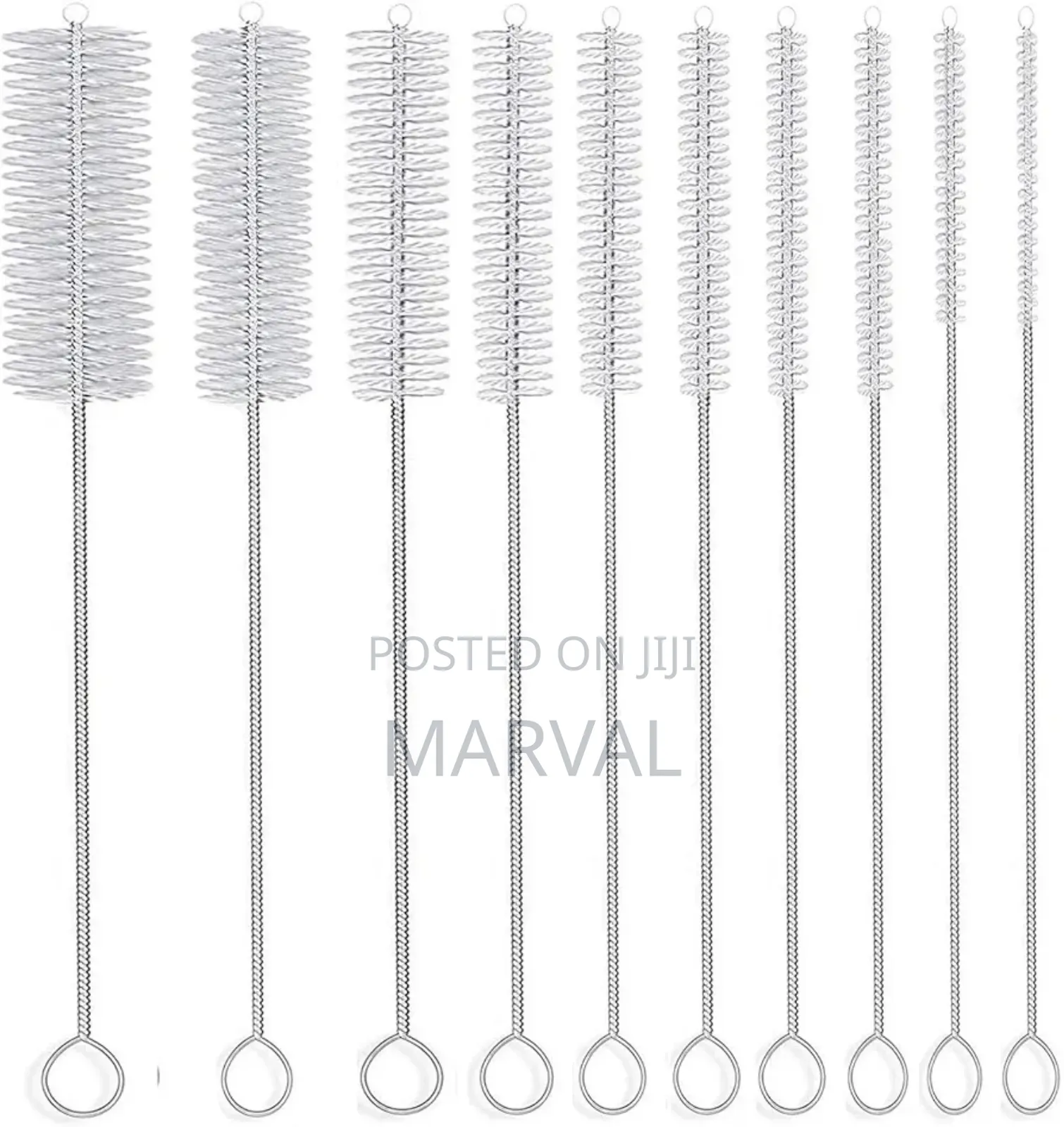 10pcs Nylon Cleaning Brushes -Set for Test Tube Bottle Straw