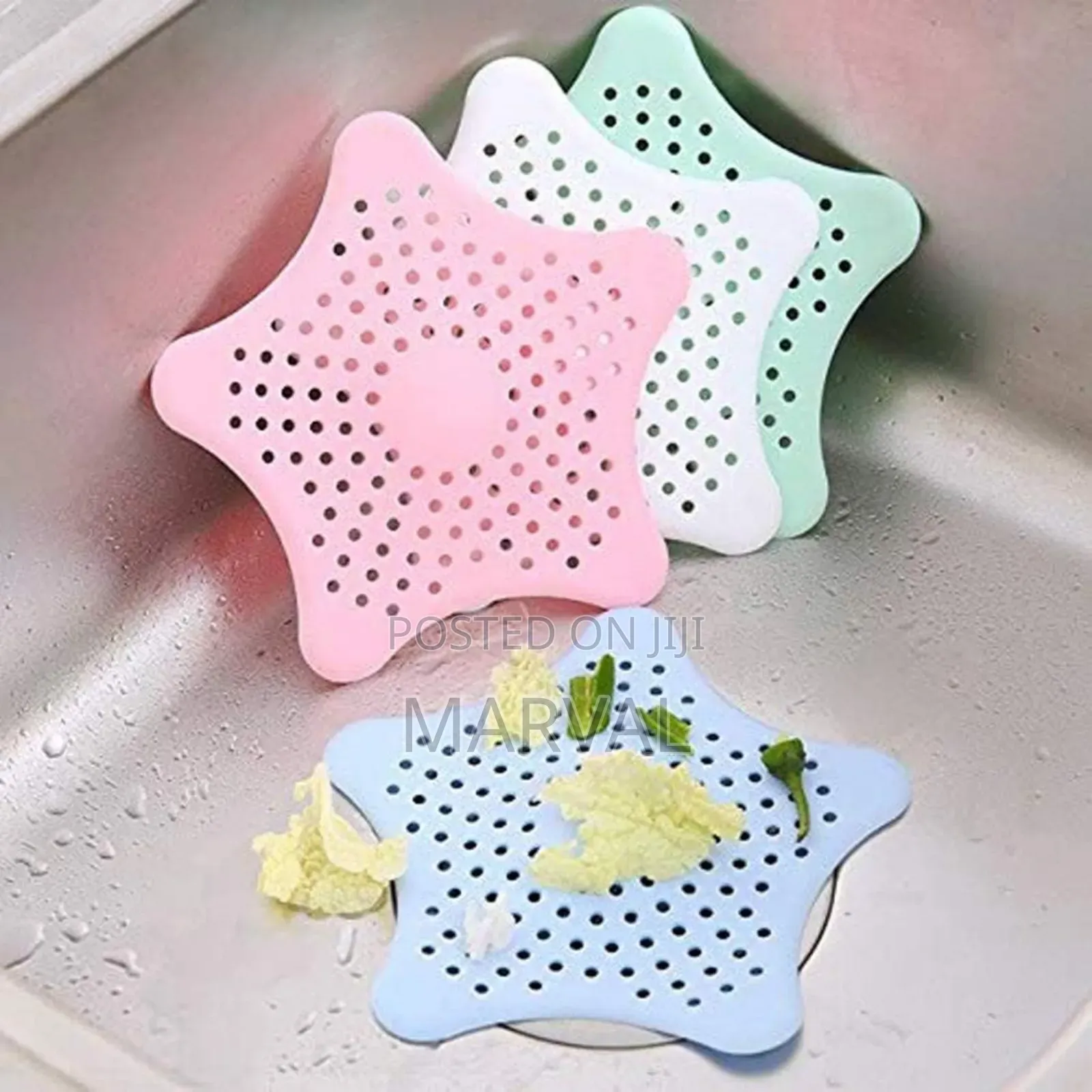 4pcs Drain Hair Catcher/ Stopper for Bathroom Kitchen