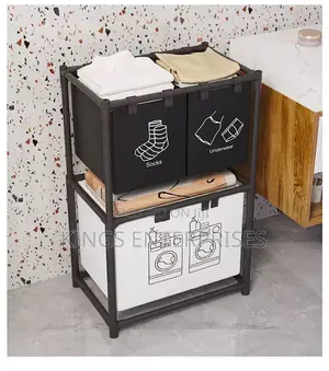 3-Tier Laundry Basket Organizer