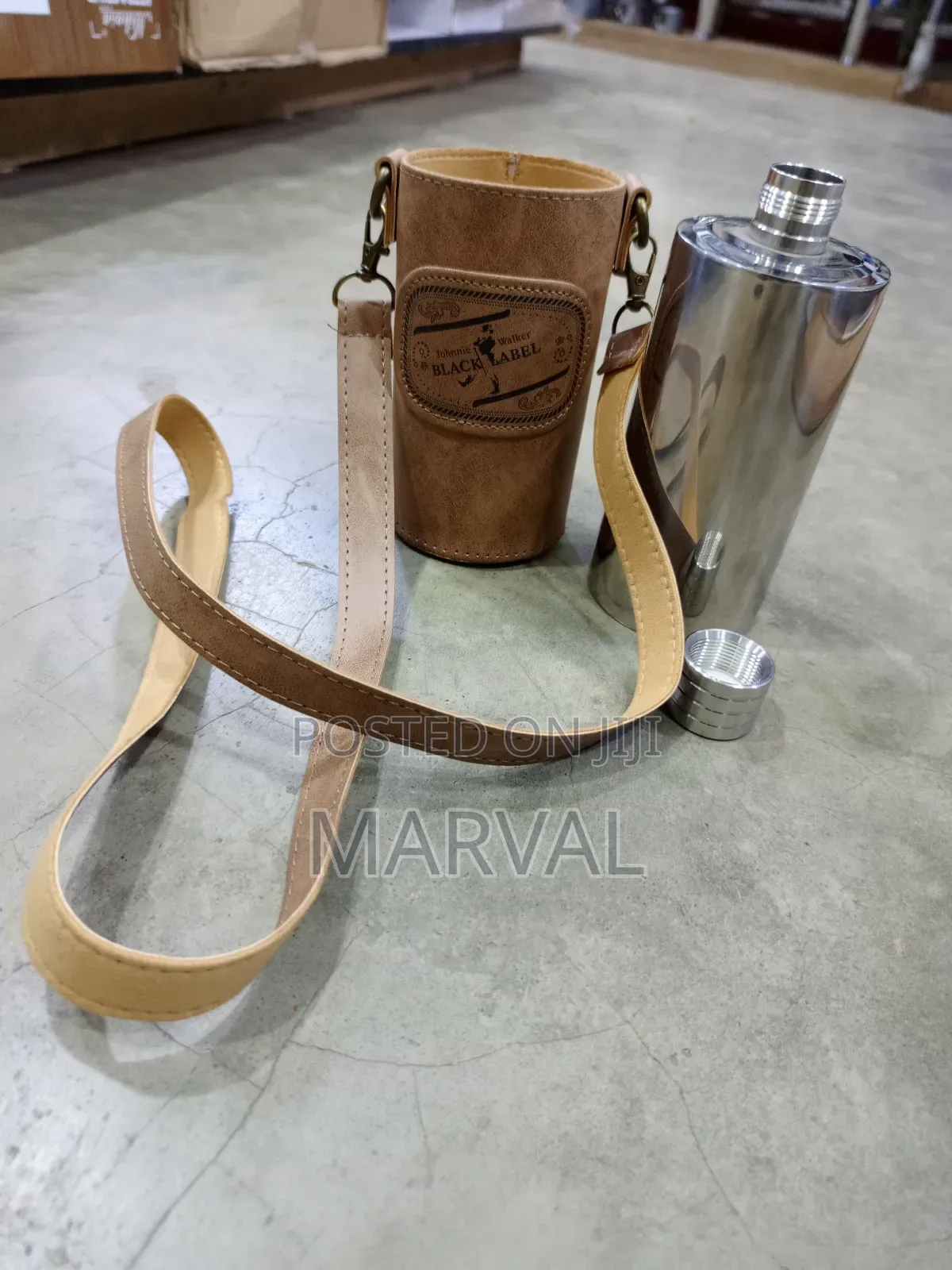 Leather Bottle Whiskey Flask