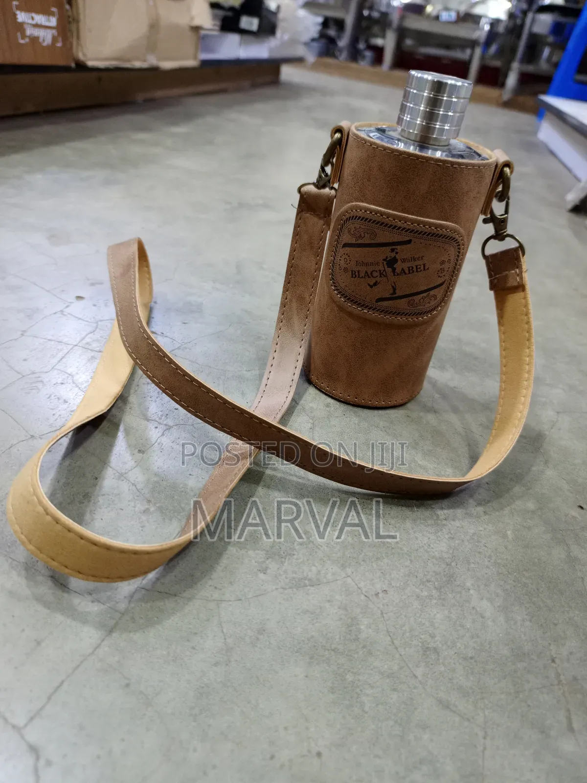 Leather Bottle Whiskey Flask