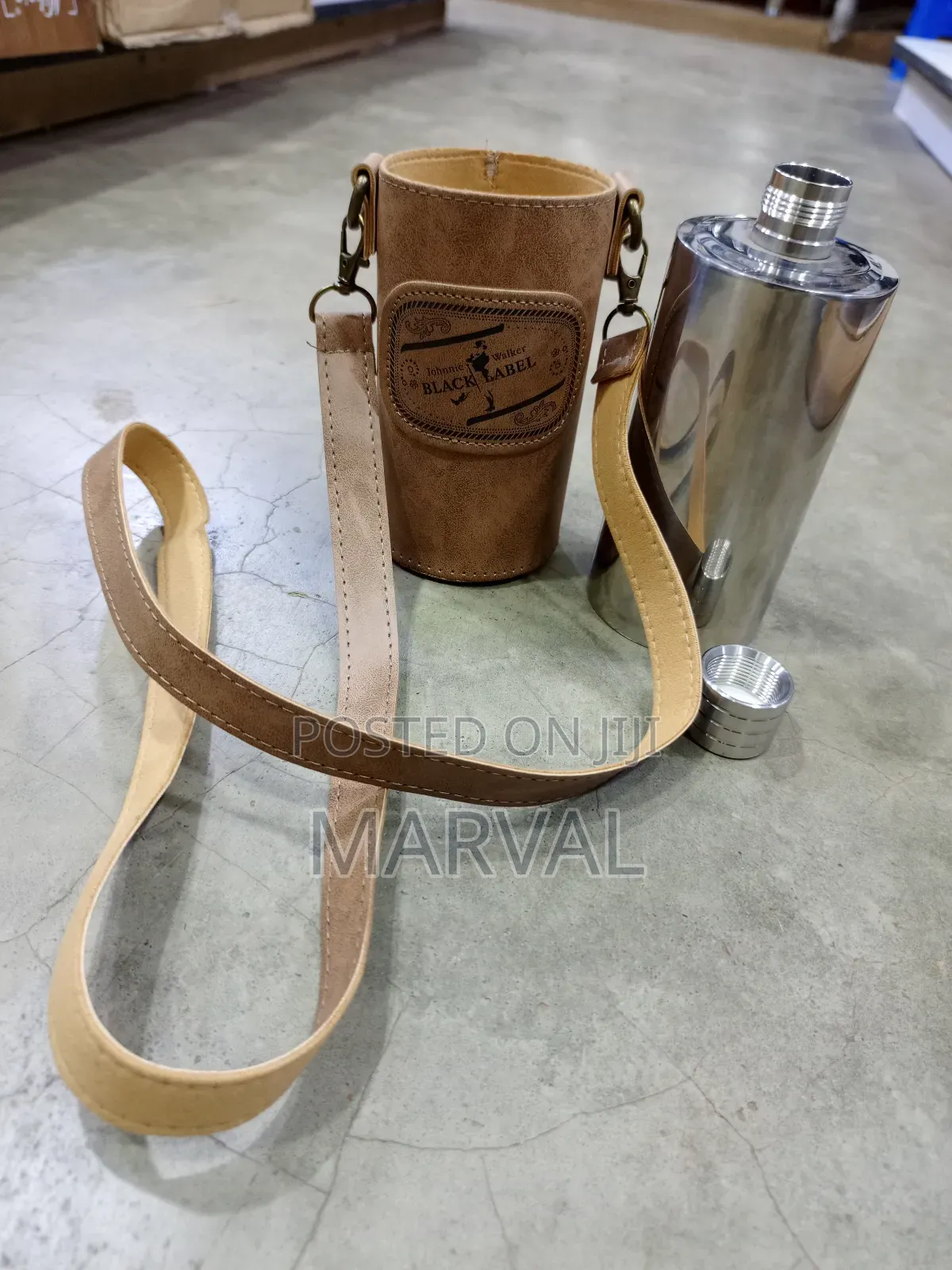 Leather Bottle Whiskey Flask