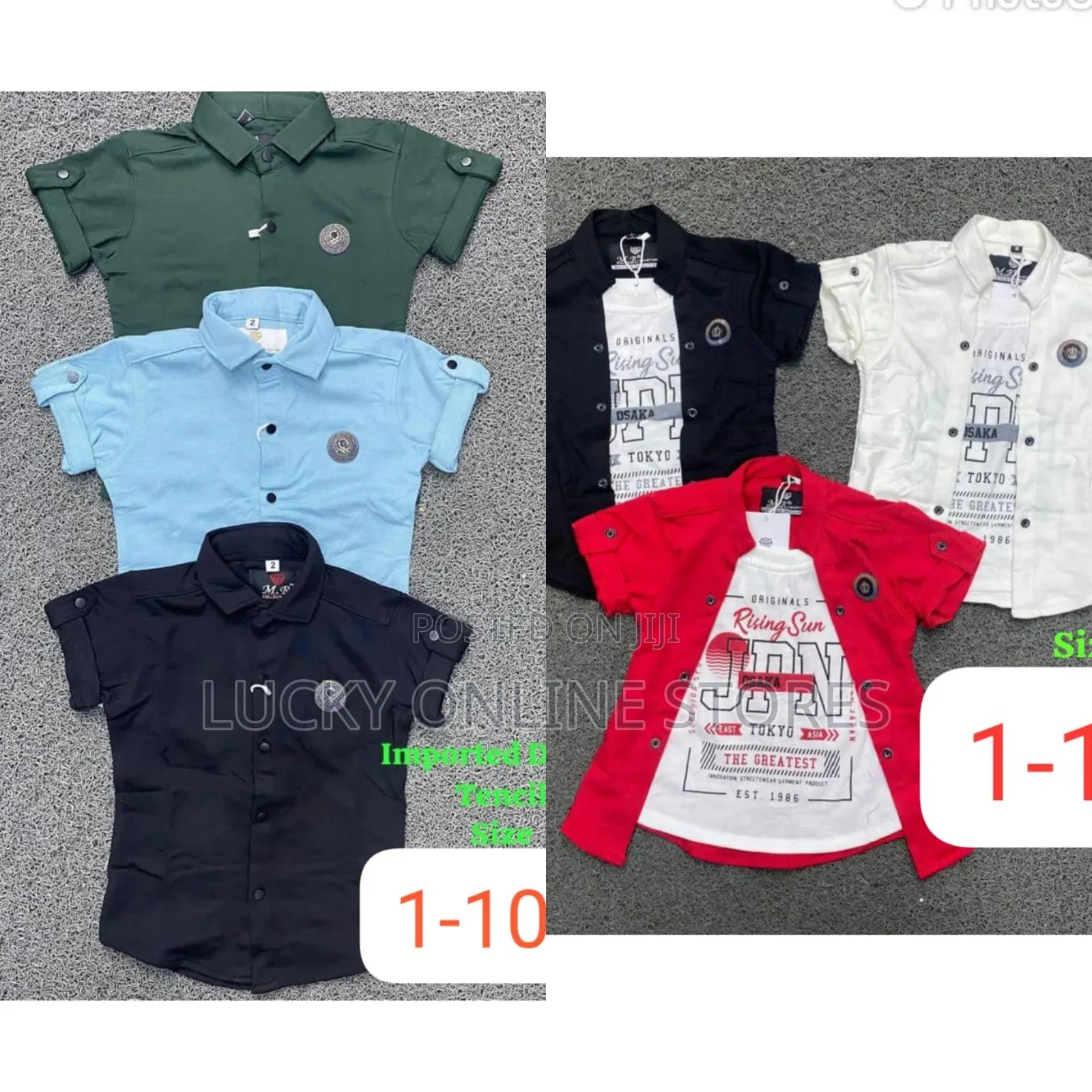 1-10yrs Kid's Shirts