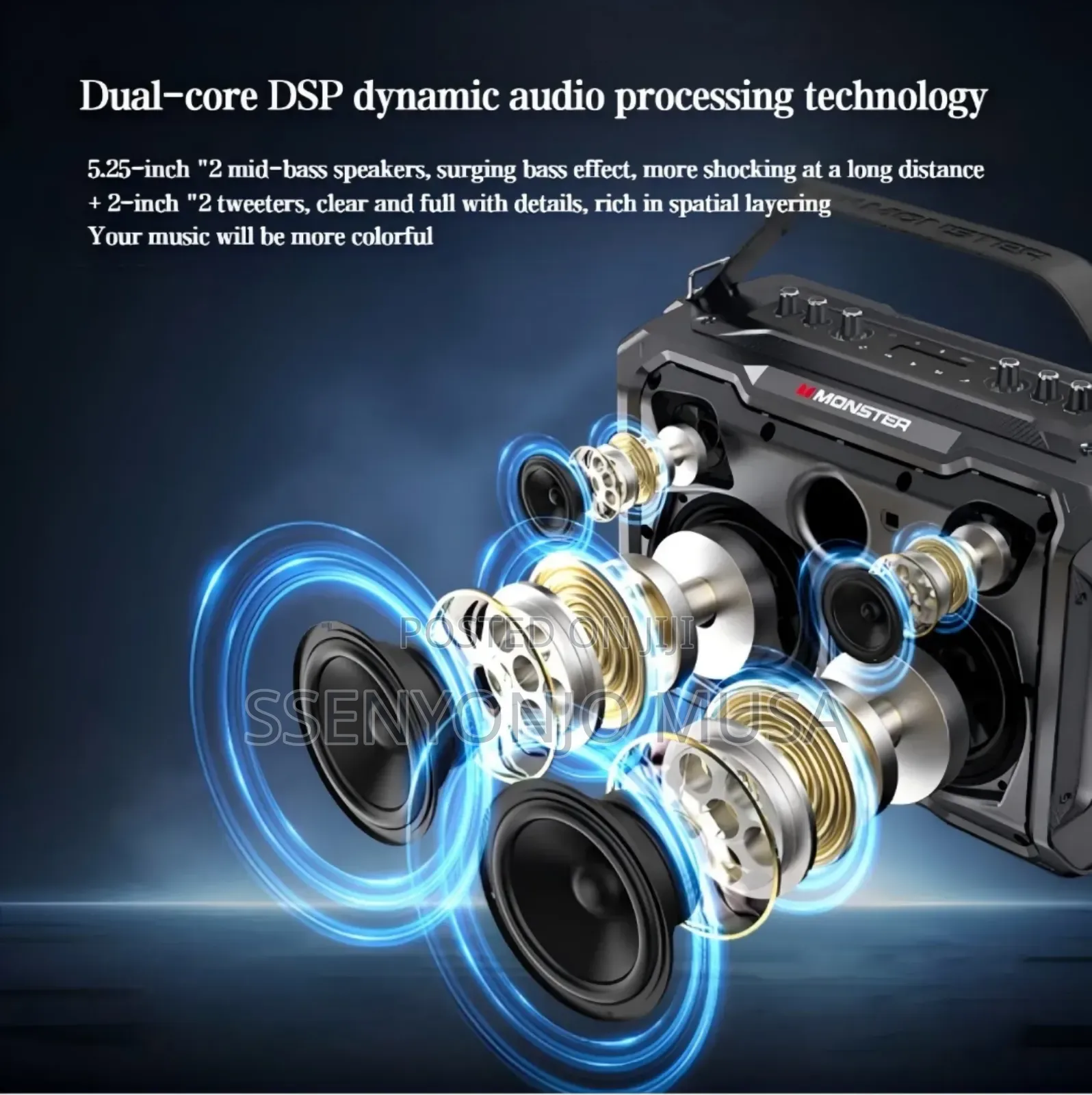 Monster Adventurer 2000 Portable Speaker -40w Powerful Sound