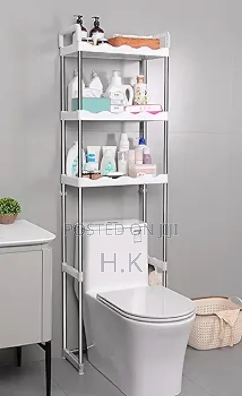 3-Tier Stainless Steel Toilet Rack