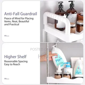 3-Tier Stainless Steel Toilet Rack