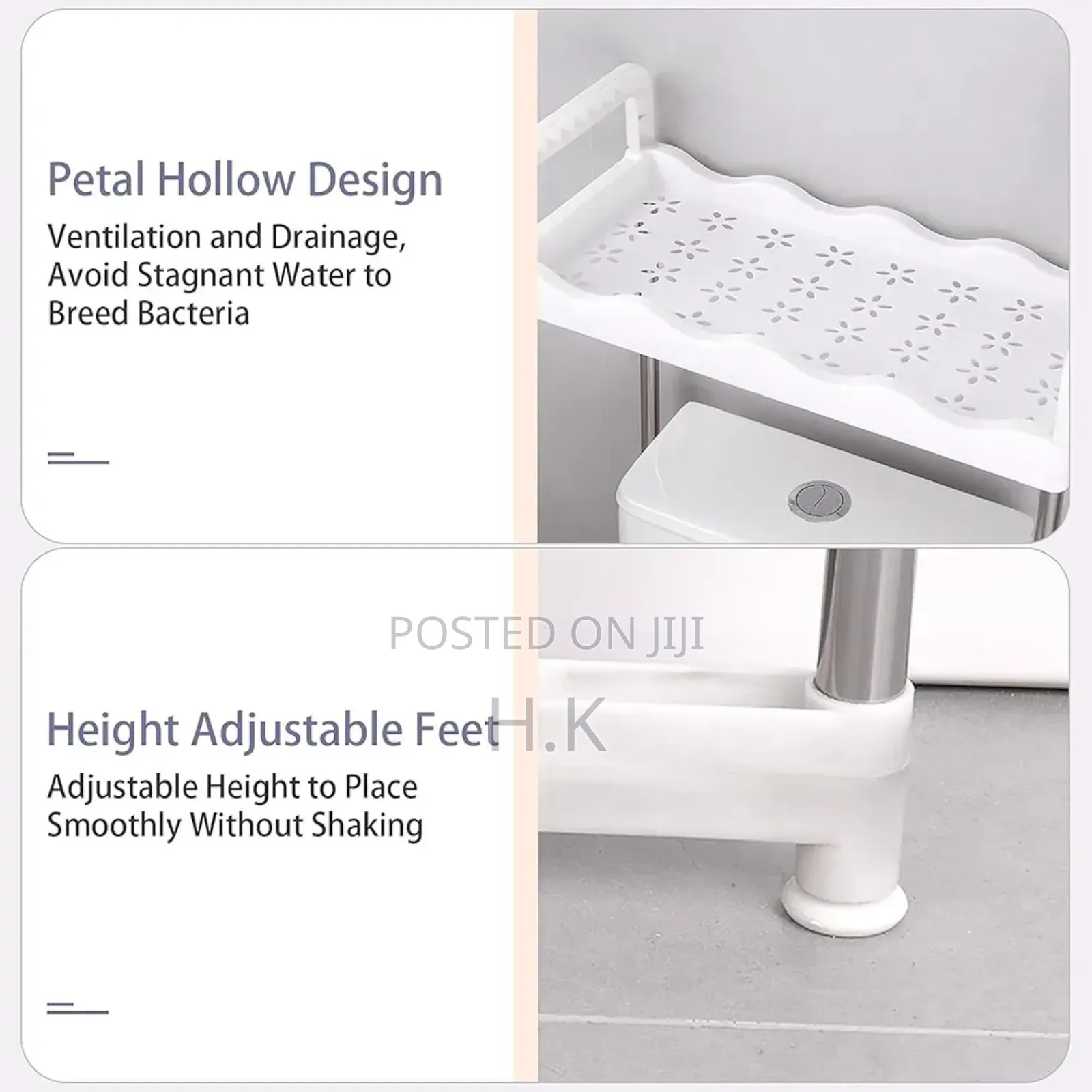 3-Tier Stainless Steel Toilet Rack