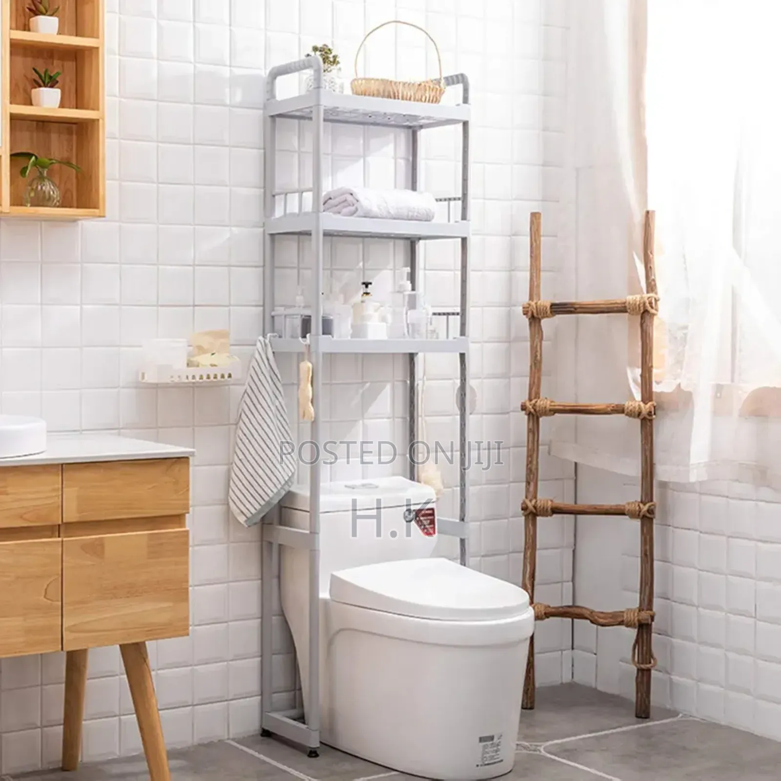 3-Tier Stainless Steel Toilet Rack