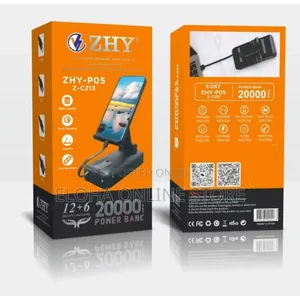 Zhy P05 20000mah Power With Phone Holder
