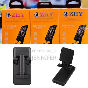 Zhy 2in1 10000mah Power Bank With Foldable Phone Holder