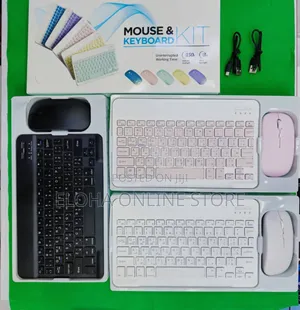 2in1 Bluetooth Keyboard Mouse for iPadtablets Smartphones
