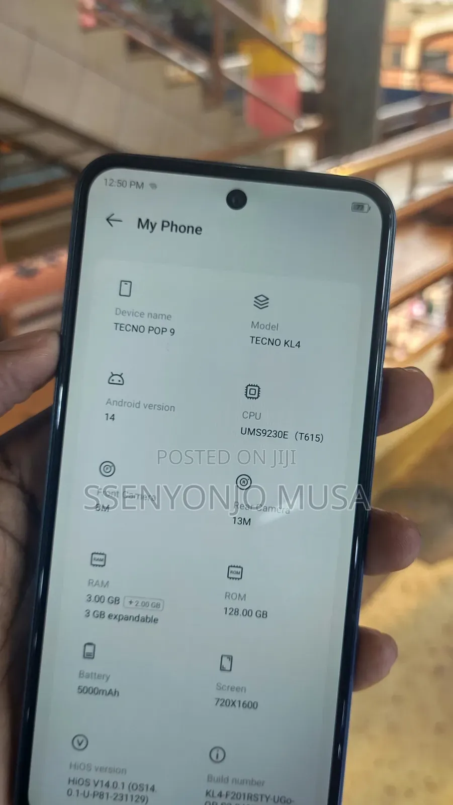 Tecno Pop 9 128 GB Black