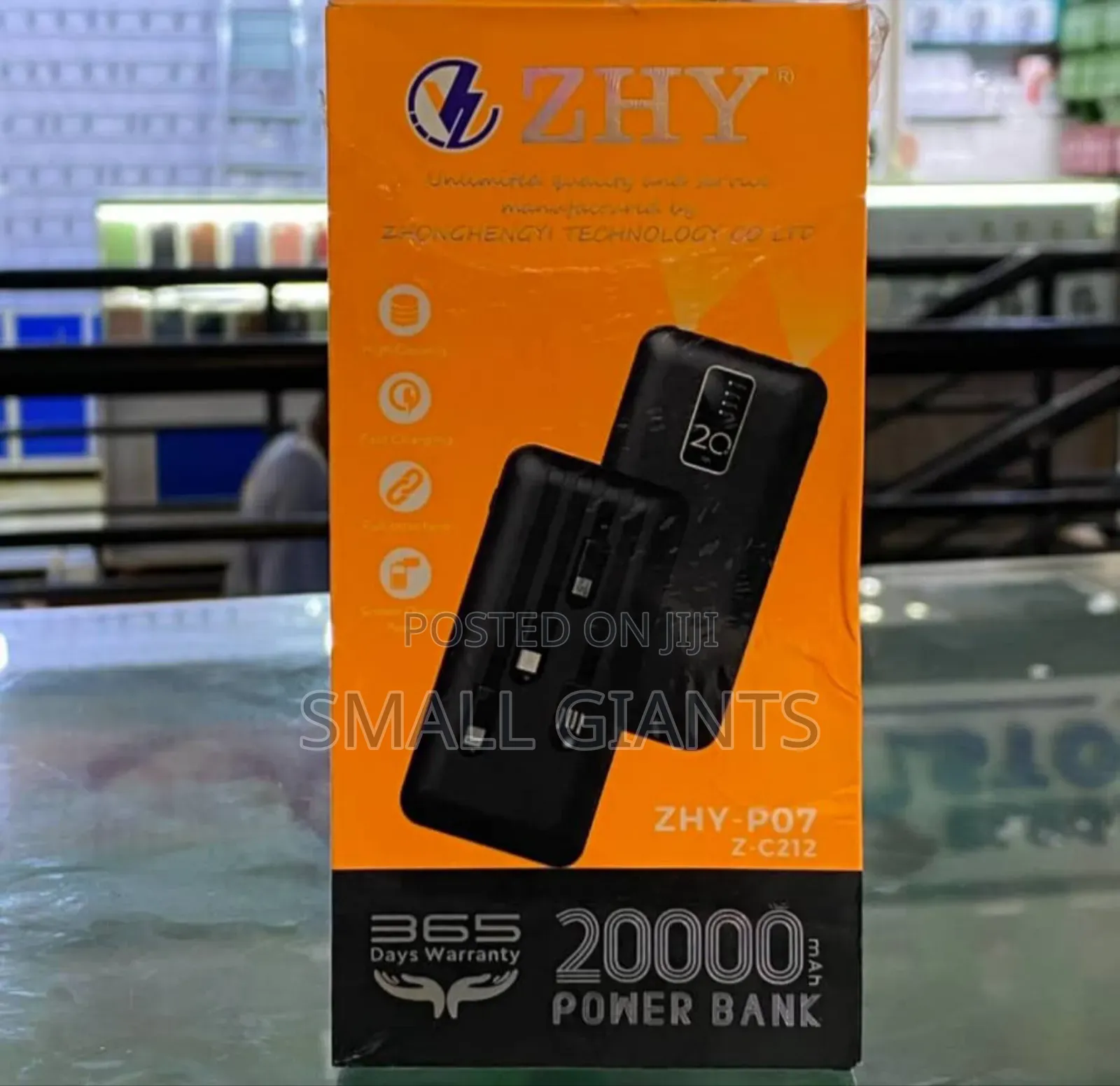 20000mah Ultra High Zhy P07 Fast Charging Power Bank